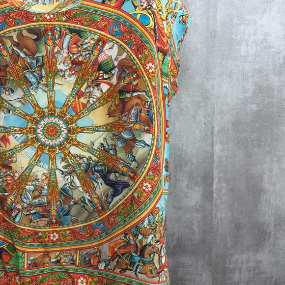 Authentic Dolce & Gabbana Multicolor Short Sleeve Top - Picture 2 of 3